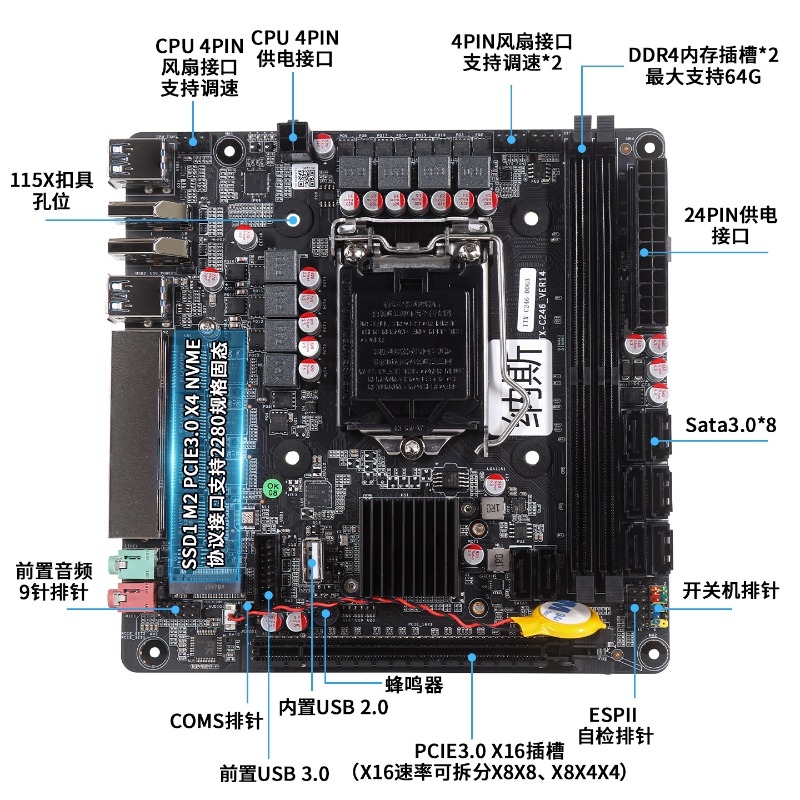 C246 Black Synology Feiniu Low - C246 Ecc Server Motherboard review and price