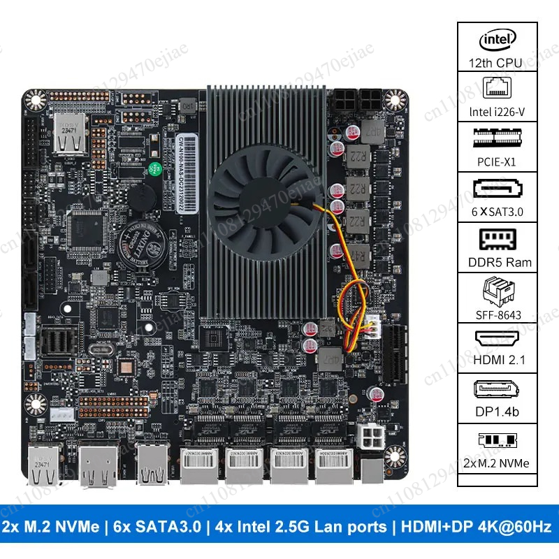 N100 Mini ITX NAS Motherboard  - Mini Itx Dual 2.5G Nas Motherboard review and price